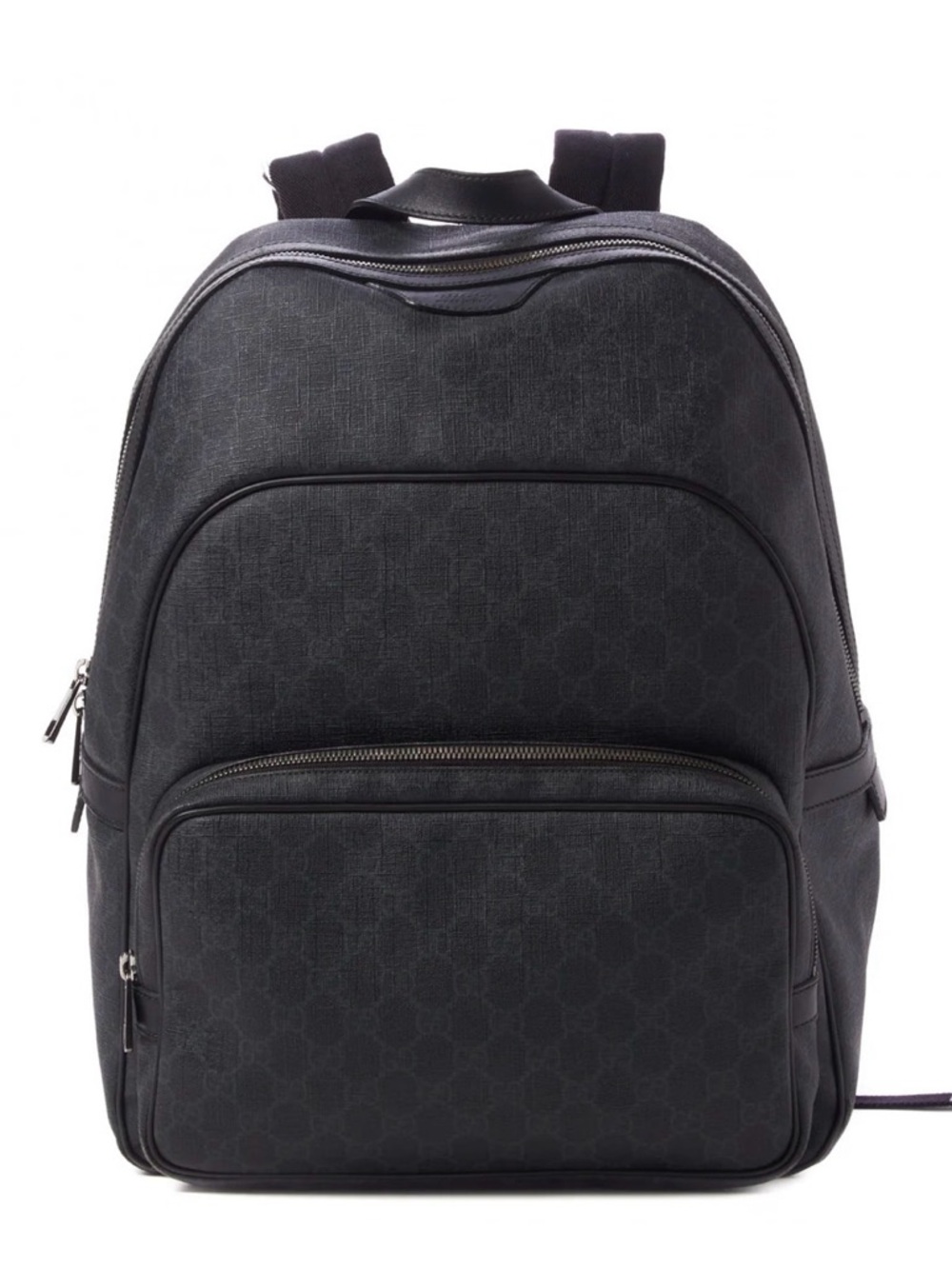 Gucci Black GG Supreme Monogram Canvas Backpack